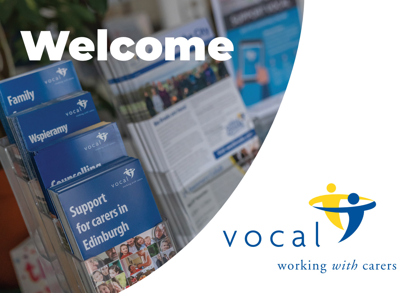 VOCAL's welcome pack cover showing Edinburgh variant imagery